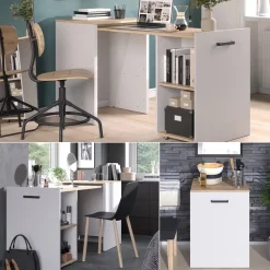 Esstisch Adam Greige/Artisan 60 x 50.4 cm ausziehbar Vicco