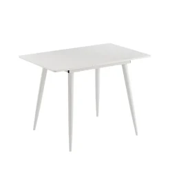 Esstisch Beaver Weiß 80 x 70 cm ausziehbar Vicco