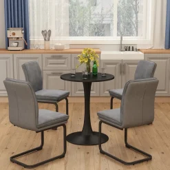 Esstisch Carl Schwarz 60 x 60 cm Vicco