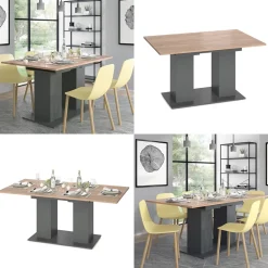 Esstisch Dix Anthrazit 140 x 90 cm Vicco