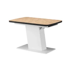 Esstisch Fenaro Goldkraft Eiche/Weiß 120 x 80 cm ausziehbar Vicco