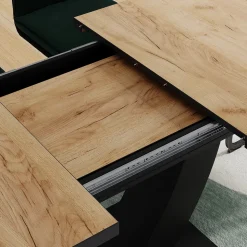 Esstisch Fenaro Goldkraft Eiche/Schwarz 120 x 80 cm ausziehbar Vicco