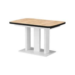 Esstisch Fenaro Goldkraft Eiche/Weiß 120 x 80 cm 2 Teile Vicco