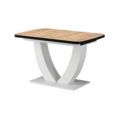 Esstisch Fenaro Goldkraft Eiche/Weiß 120 x 80 cm ausziehbar Vicco