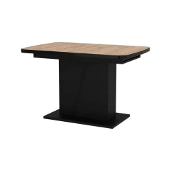 Esstisch Fenaro Goldkraft Eiche/Schwarz 120 x 80 cm ausziehbar Vicco
