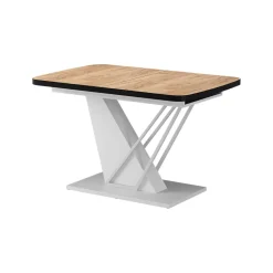 Esstisch Fenaro Goldkraft Eiche/Weiß 120 x 80 cm ausziehbar Vicco