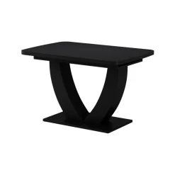 Esstisch Fenaro Schwarz 120 x 80 cm ausziehbar Vicco