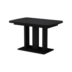 Esstisch Fenaro Schwarz 120 x 80 cm 2 Teile Vicco