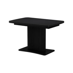 Esstisch Fenaro Schwarz 120 x 80 cm ausziehbar Vicco