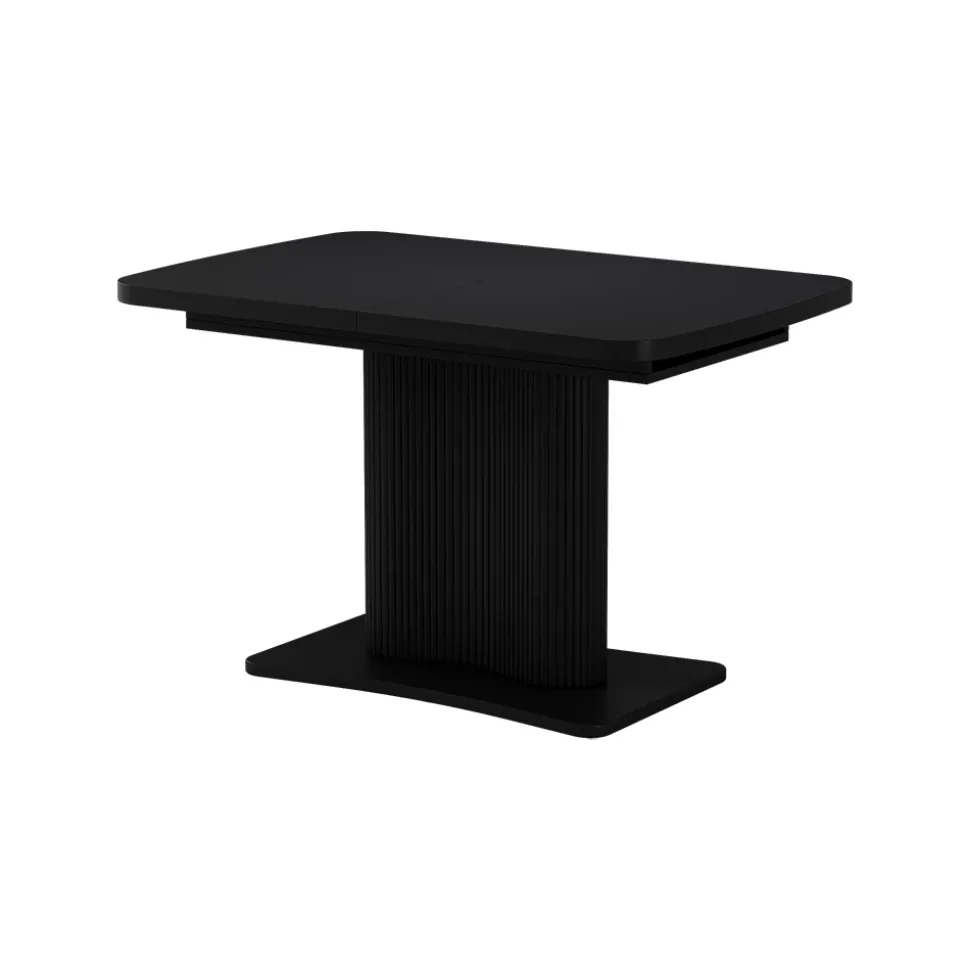 Esstisch Fenaro Schwarz 120 x 80 cm ausziehbar Vicco