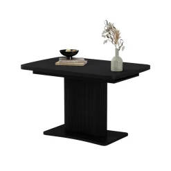 Esstisch Fenaro Schwarz 120 x 80 cm ausziehbar Vicco