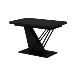 Esstisch Fenaro Schwarz 120 x 80 cm ausziehbar Vicco