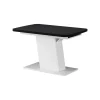 Esstisch Fenaro Schwarz/Weiß 120 x 80 cm ausziehbar Vicco