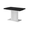 Esstisch Fenaro Schwarz/Weiß 120 x 80 cm ausziehbar Vicco