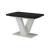Esstisch Fenaro Schwarz/Weiß 120 x 80 cm ausziehbar Vicco