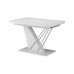 Esstisch Fenaro Weiß 120 x 80 cm ausziehbar Vicco