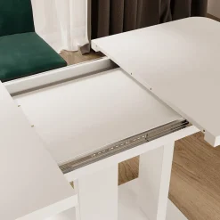 Esstisch Fenaro Weiß 120 x 80 cm 2 Teile Vicco