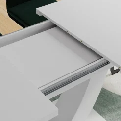 Esstisch Fenaro Weiß 120 x 80 cm ausziehbar Vicco