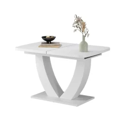 Esstisch Fenaro Weiß 120 x 80 cm ausziehbar Vicco