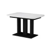 Esstisch Fenaro Weiß/Schwarz 120 x 80 cm 2 Teile Vicco