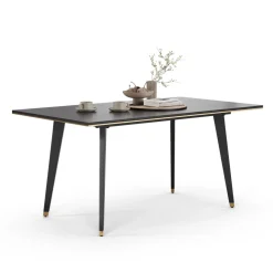 Esstisch Goldamo Schwarz 200 x 90 cm Ausziehbar Vicco