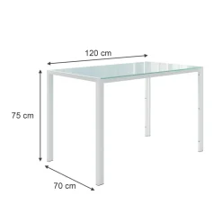Esstisch Grand Weiß 120 x 70 cm Vicco