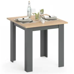 Esstisch Karlos Goldkraft Eiche 80 x 80 cm Vicco