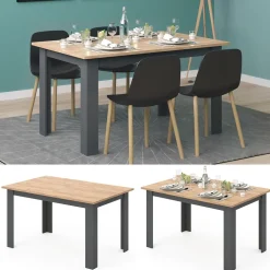 Esstisch Karlos Goldkraft Eiche 140 x 90 cm Vicco