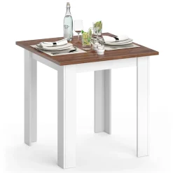 Esstisch Karlos Nussbaum 80 x 80 cm Vicco