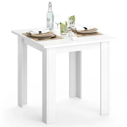 Esstisch Karlos Weiß 80 x 80 cm Vicco