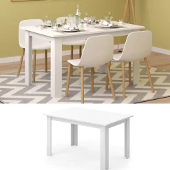 Esstisch Karlos Weiß 140 x 90 cm Vicco