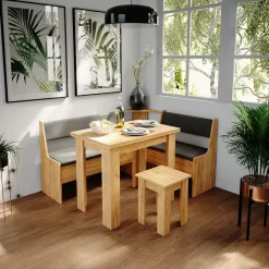 Esstisch mit Stuhl Roman Sandeiche 90 x 60 cm Vicco