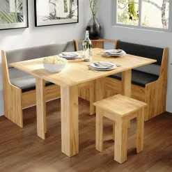 Esstisch mit Stuhl Roman Sandeiche 90 x 60 cm Vicco