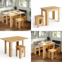 Esstisch mit Stuhl Roman Sandeiche 90 x 60 cm Vicco