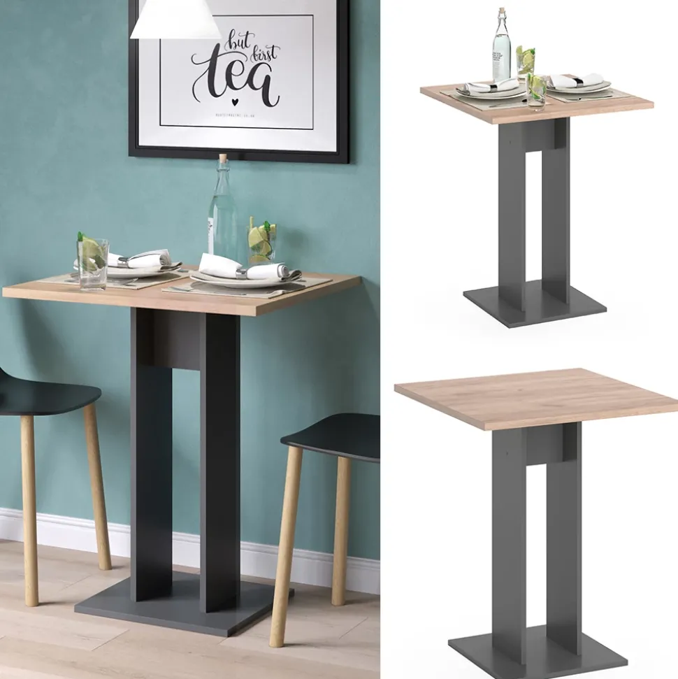 Esstisch Repose Anthrazit 65 x 65 cm Vicco