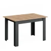 Esstisch Repose Anthrazit/Goldkraft Eiche 160 x 80 cm ausziehbar Vicco