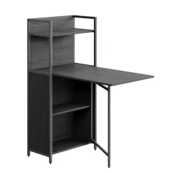 Esstisch Savio Schwarz 57 x 30 cm mit klappbarer Tischplatte Vicco