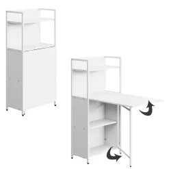 Esstisch Savio Weiß 57 x 30 cm mit klappbarer Tischplatte Vicco