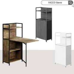 Esstisch Savio Weiß 57 x 30 cm mit klappbarer Tischplatte Vicco