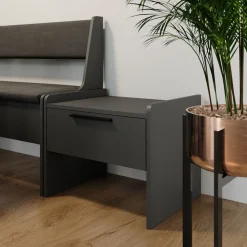 Esszimmerbank Roman Schwarz 53.5 x 41.1 cm mit 1 Schublade Vicco