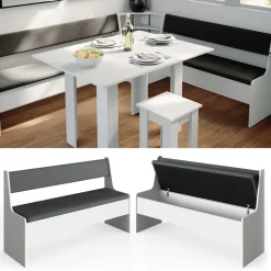 Esszimmer-Bank Roman Weiß 41.5 x 136.6 cm Vicco