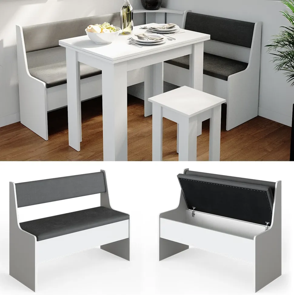 Esszimmer-Bank Roman Weiß 41.5 x 106.6 cm Vicco