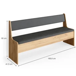 Esszimmer-Eckbank Roman Sandeiche 41.5 x 166.6 cm Vicco