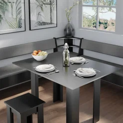 Esszimmer-Eckbank Roman Schwarz 43.5 x 43.5 cm Vicco