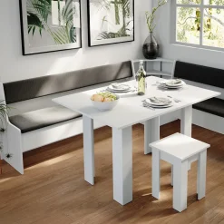 Esszimmer-Eckbank Roman Weiß 41.5 x 166.6 cm Vicco