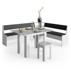 Esszimmer-Eckbank Roman Weiß 41.5 x 166.6 cm Vicco