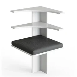 Esszimmer-Eckbank Roman Weiß 43.5 x 43.5 cm Vicco