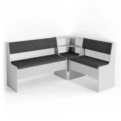 Esszimmer-Eckbank Roman Weiß 43.5 x 43.5 cm Vicco