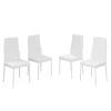 Esszimmerstuhl Grand Weiß 42.5 x 48 cm 4er Set Vicco