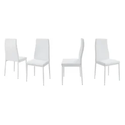 Esszimmerstuhl Grand Weiß 42.5 x 48 cm 4er Set Vicco